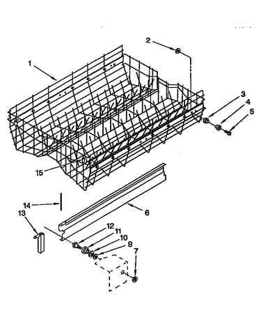Upper rack and track