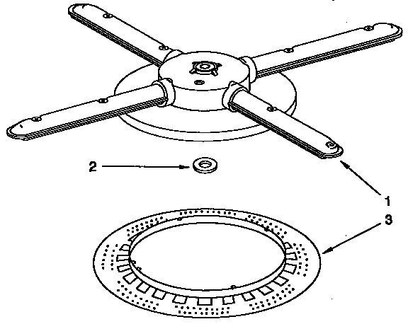 Lower washarm and strainer
