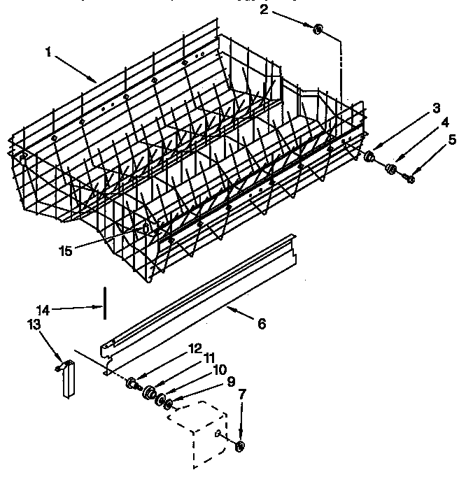 Upper rack and track