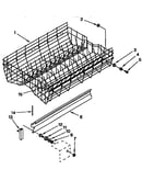 Upper rack and track