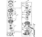 KitchenAid KUDD230YWH0 pump and motor diagram