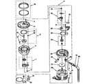 KitchenAid KUDB230Y0 pump and motor diagram