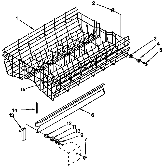 Upper rack and track