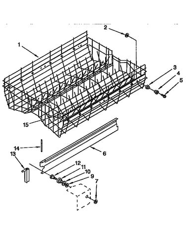Upper rack and track