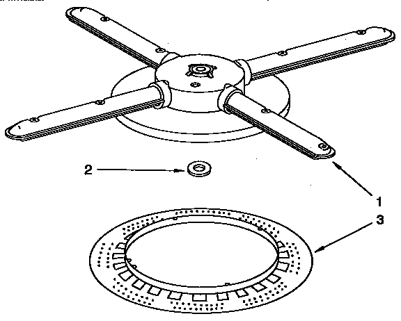 Lower washarm and strainer