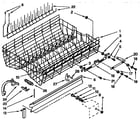 KitchenAid KUDS230Y2 upper rack and track diagram