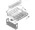 KitchenAid KUDS230Y0 lower rack diagram