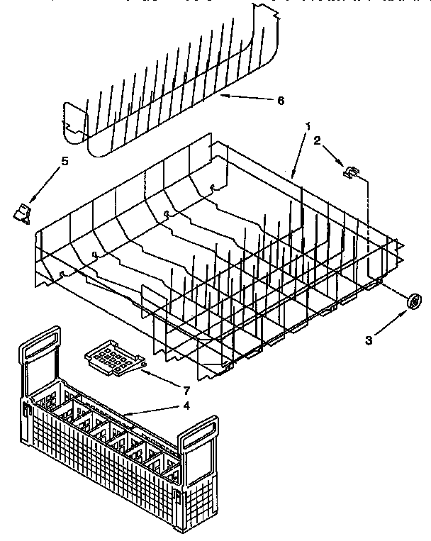 Lower rack