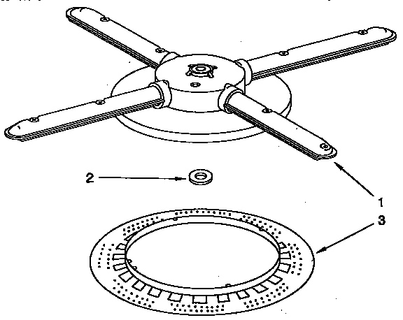 Lower washarm and strainer