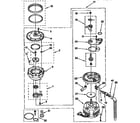KitchenAid KUDP230Y0 pump and motor diagram