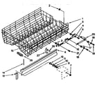 KitchenAid KUDP230Y0 upper rack and track diagram