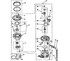 KitchenAid KUDJ230YWH2 pump and motor diagram