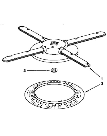 Lower washarm and strainer