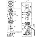 KitchenAid KUDJ230YWH0 pump and motor diagram