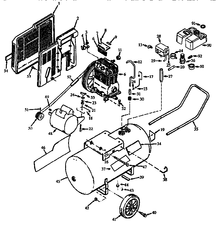 Air compressor diagram