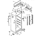 Kenmore 2539338701 cabinet parts diagram