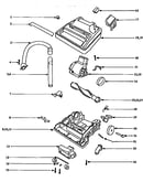 Nozzle and motor assembly