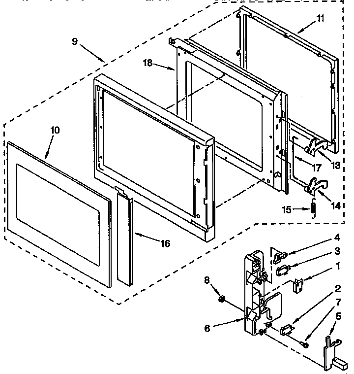 DOOR AND LATCH