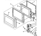 KitchenAid KEMS306XBL1 door and latch diagram