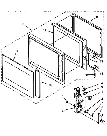 Door and latch