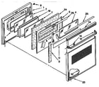KitchenAid KEMS306XBL1 oven door diagram
