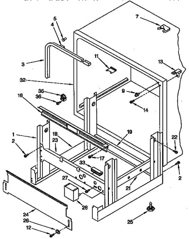 Frame and tank