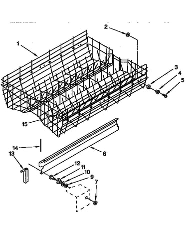 Upper rack and track