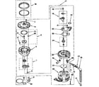 KitchenAid KUDB230Y1 pump and motor diagram