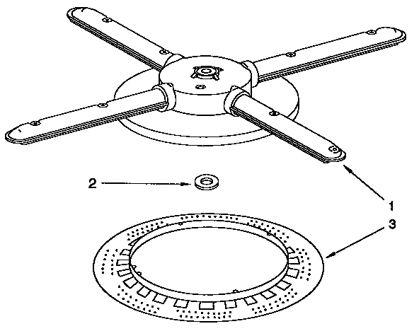Lower washarm and strainer