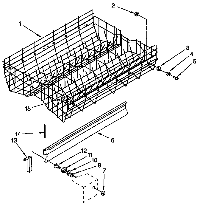 Upper rack and track