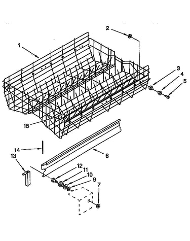 Upper rack and track