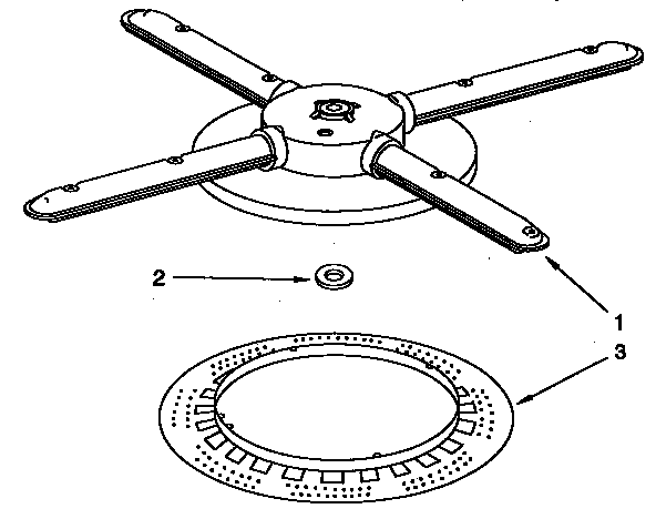Lower washarm and strainer