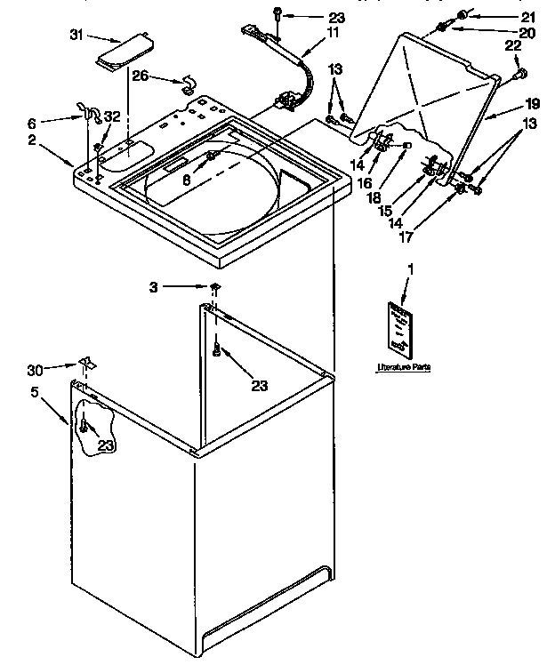 Top and cabinet