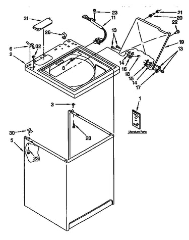 Top and cabinet