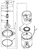 Agitator, basket and tub