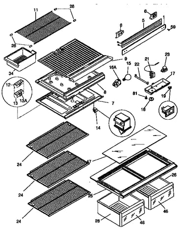 Shelves and accessories
