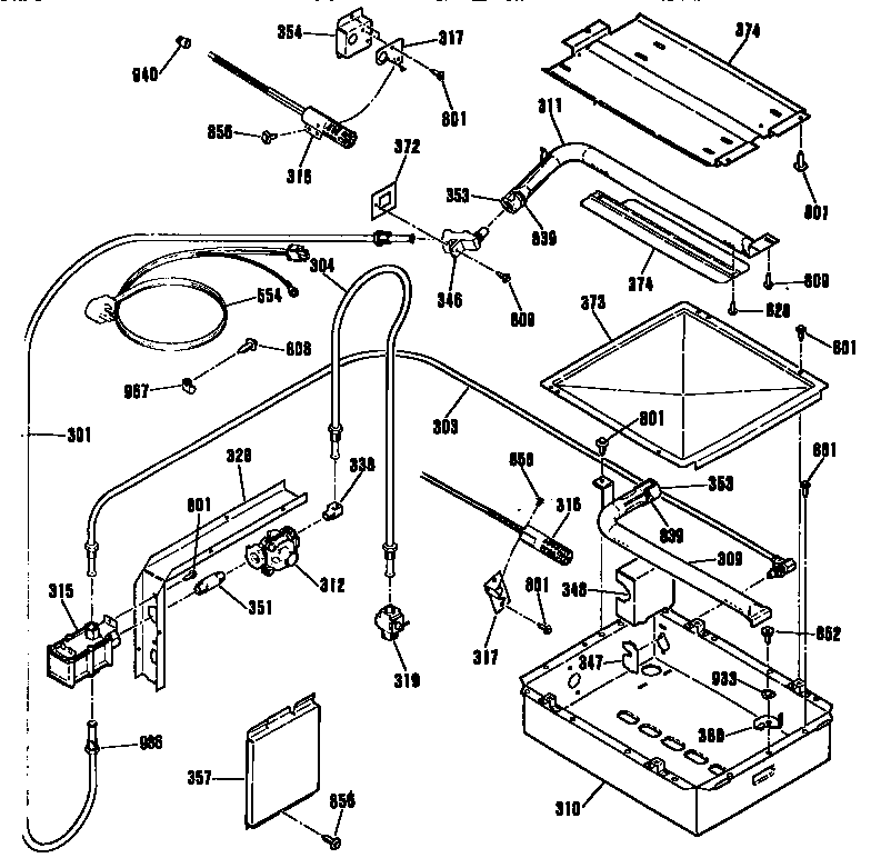 Burner section