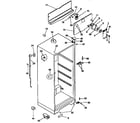 Kenmore 2539338081 cabinet parts diagram