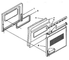 Kenmore 6654428997 lower oven door diagram