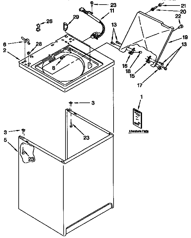 Top and cabinet