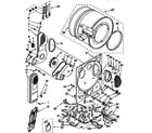 Kenmore 11098573810 dryer bulkhead diagram