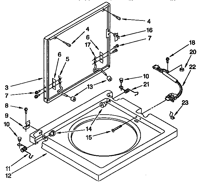 WASHER TOP AND LID