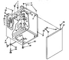 Kenmore 11098573810 washer cabinet diagram