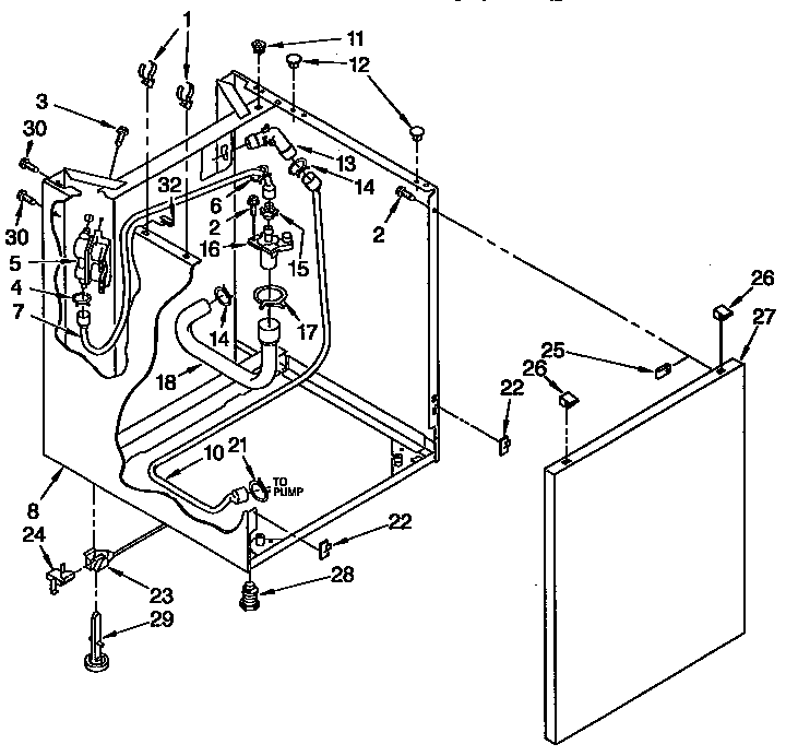 Washer cabinet