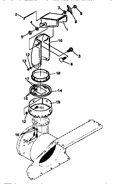 Discharge chute repair