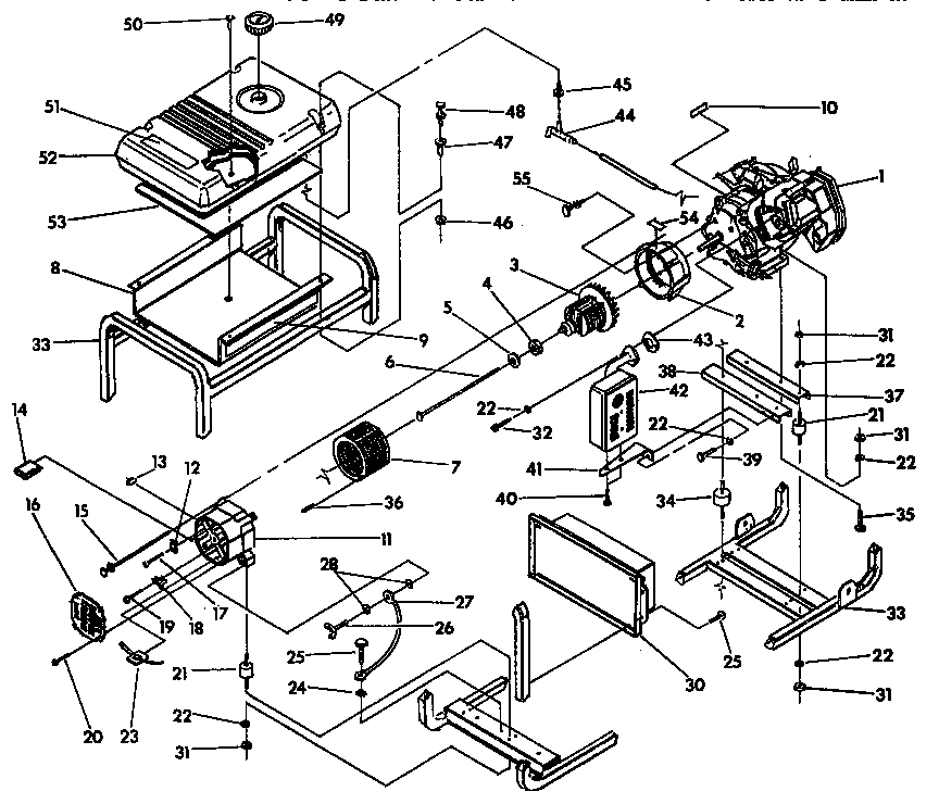 Cradle and stator assembly