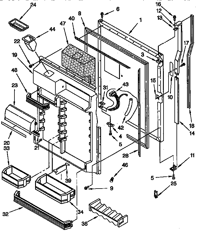 Refrigerator door