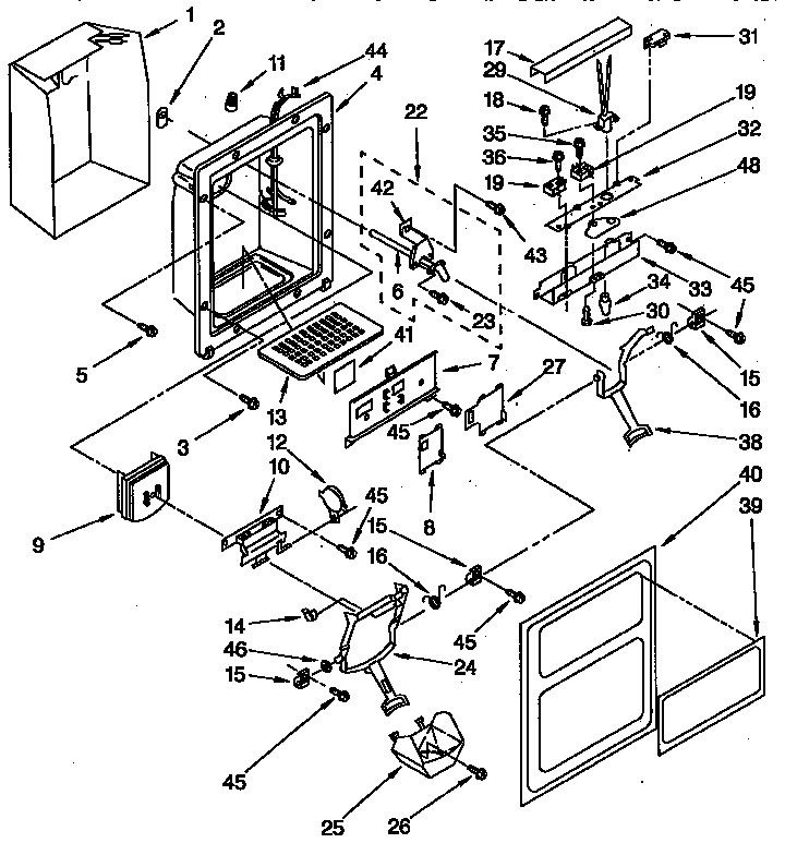Dispenser front