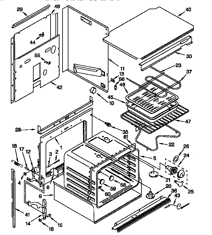 Upper oven