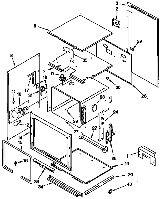 Upper oven
